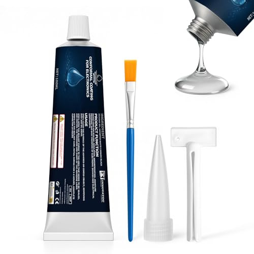 1DFAUL 100 ml di vernice protettiva per elettronica, silicone sigillante isolante, impermeabile, resistente alla polvere e all'umidità, per una protezione affidabile dei componenti elettronici