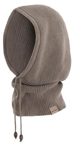 KNIT FACTORY - Evy Kapuzenschal - Loop schal mit kapuzen - Marron - One Size