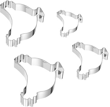 Duroecsain Cutter Biscotti Tenero | Utensili Da Paniera In Acciaio | Taglierina Animale, Per Tagliare, Fondente E Torte A Natale, Compleanno, Feste E