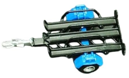 Oshhni Remolque de Motocicleta a Escala 1/64, Accesorios modificados, miniremolque de Motocicleta de Juguete, Piezas mejoradas, Miniatura para camioneta de