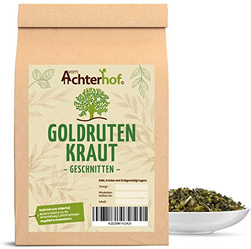Goldrutenkraut geschnitten getrocknet 250 g Goldrutentee - Goldrutenkraut-Tee Goldrute vom-Achterhof