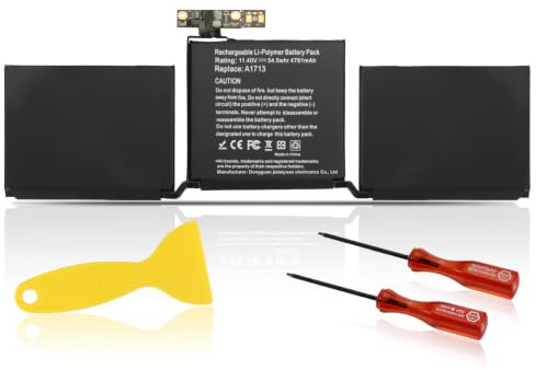 A1708 A1713 MacBook Pro 13-tums batteri A1708 (Late 2016 Mid 2017 EMC 2978 3164,A2171 Laptop-batteri för MacBook Pro 13 A2159 (2019) A2289 (2020) A233 8 (2020) 11,4 V 54,5Wh 4781mAh