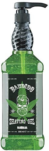 Bandido Shaving Gel Marijuana Men 500ml Rasiergel Transparent Männer Rasur Herren nicht-schäumend präzise Rasur der Bartkonturen mit jeder Rasierklinge Rasiermesser Herren verwendbar (Marijuana 500ml)