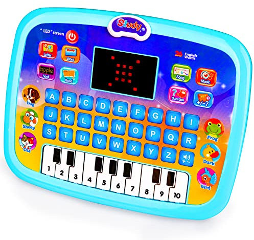 Toys for 1 2 3 Year Old Boys, Educational Toys Age 2 Year Old Boy Girls Toys Age 2 3 Kids' Electric Learning Toys Interactive Toy Kids Tablet for 1-4 Year Olds Girls Boys Toddlers Toys Gift