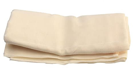 Faderr Étamine de cuisine antibactérienne - En coton - 150 x 150 cm - Qualité 90 - Réutilisable - Pour filtrer les vêtements, la cuisine, la pâtisserie - Beige