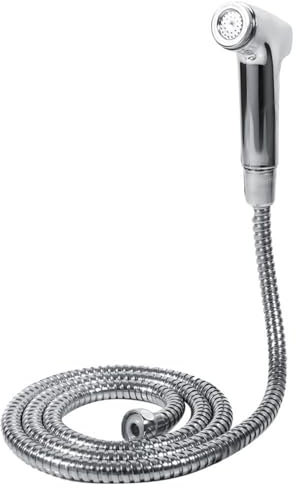 VOBOR Bidet Attachment Toilet, Hand Held Bidet Sprayer Abs BathroomFlexible Telescopic Shower Sprayer Hose Holder Wall Bracket Set for Water Plumbing Toilet Bidet Sprayer Gun Bathroom Pet Flower