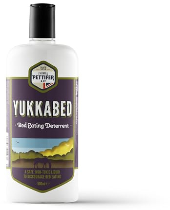 Thomas Pettifer & Co. Yukkabed Horse Bed Eating Deterrent 500ml | Safe, non-toxic liquid to discourage bed eating | Natural Ingredients, 500mL