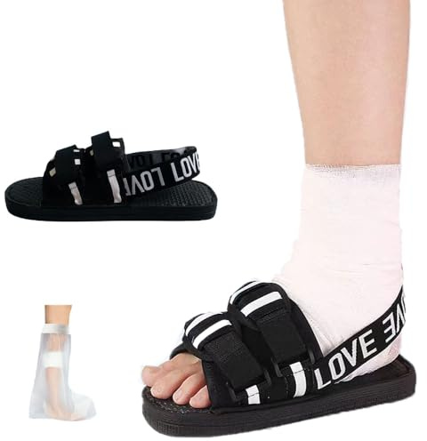 DEEYOTA Post Op Shoe for Broken Foot,Adjustable Medical Walking Boots,Fracture Shoes,for Foot Injuries,Postoperative,Orthopedic Rehabilitation Cast Shoes for Fractures and Sprains-Left or Right