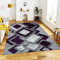 Rugs Inn Dazzling Diamond Door Mat – Non-Slip Washable Doormat, Heavy Duty Welcome Dirt Trapper, Water Absorbent Floor Mat for Indoor/Outdoor Use, Front Entrance, and Kitchen (Purple, 50cm x 80cm)