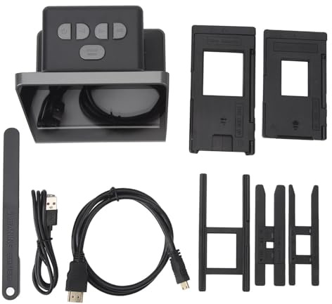 Scanner de Films et de Photos, Scanner de Films avec écran LCD 5 Pouces, Haute Définition 48 MP, Mémoire 16 Go, Scanner de Photos pour Wins XP, pour Vistas, pour Wins 7 8