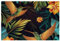 Platzdeckchen, Tischsets, Tischsets Abwaschbar, Modern Tropische Dschungel Blume Kolibri, Platzsets 6er Set, Platzsets 4er Set