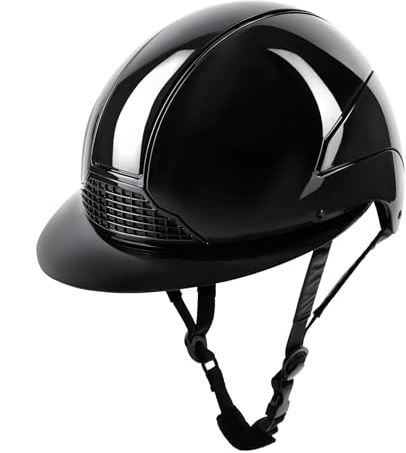 SWING H24 ridhjälm dam glansig svart glans, 55–57 cm