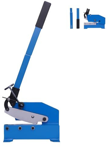 DOJOEUU Cesoie a Leva Manuale, cesoia Manuale per Metallo da 200 mm, cesoia per Taglio lamiera in Acciaio, cesoie manuali da banco, utensile per cesoie per Metallo per impieghi gravosi per lamiera