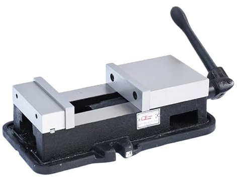 Étau de précision portable, étau d'établi, étau plat for fraiseuse robuste, étau de serrage industriel, étau de serrage plat, étau de travail du bois for établi, finition pièces précision(4in)