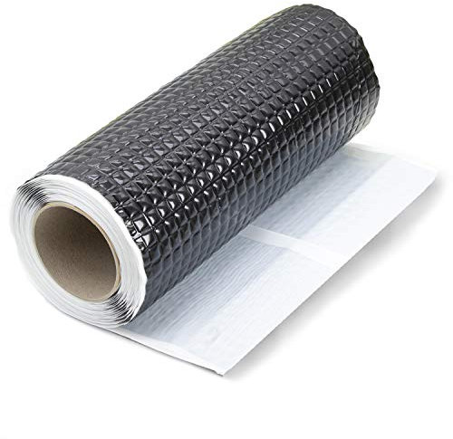 Green-Fast Dichtband 300 mm x 5 m schwarz - Dachpappe selbstklebend - wasserdichtes Klebeband für Dach Wand Kamin - Wandanschlussband - Fassadenverkleidung aussen