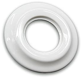 Marco empotrable 1 elemento, porcelana blanca, diseño moderno, ideal para instalaciones eléctricas y decoración de interiores.