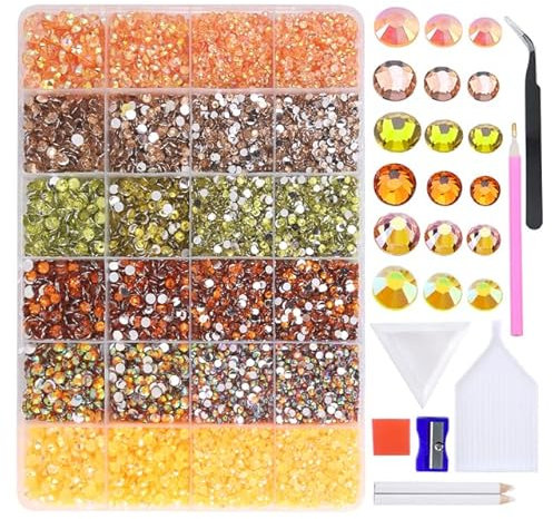 3mm 4mm 5mm Jelly AB Harz Nicht Hot Fix Strasssteine Flatback Kristalle Strasssteine Glitter Stein für DIY Dekoration 18800 Teile/Karton-B014