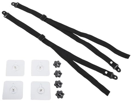 Correas De Seguridad Para TV, Anclajes Para Muebles, 2 Piezas Correas De Seguridad Para TV Ajustables Anclajes Adhesivos Para Muebles Antivuelco Para Pantallas Planas A Prueba De Bebés Se Fijan Al Esc