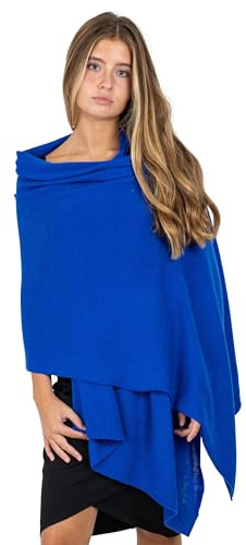 Velanio Cashmere Luxury Knitted Wrap Travel Shawl Scarf, Pashmina Stole, All-Season Scarf for Women Cashmere Wool Blend