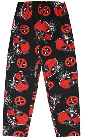 Marvel Mens Deadpool Lounge Pants Cotton Pyjama Bottoms (X-Large)