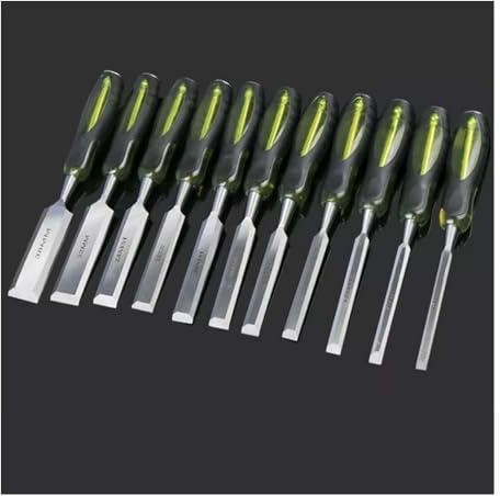 LZM-DIEWLEI Wood Chisel Set 11 Pieces Woodworking Chisels 6-38mm Firmer Chisel Set Woodworking Hand Tools Mortise Chisel Set