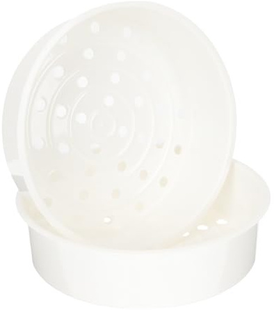 SUPVOX Vaporiera per Verdure 2 Pezzi 4/5l in Plastica Resistente per Pentola Cuociriso Multifunzione, Cestello Inserto per Dim Sum, Uso Domestico e Cottura a Vapore di Alimenti Sani