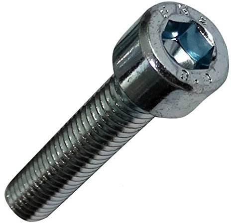 Aerzetix: 10 viti con testa cilindrica M6 x 30 mm, DIN912, acciaio zincato, impronta 5 mm, tutti C18980