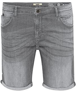 Blend BDGrilitsch BT Herren Big & Tall Jeans Hose Denim mit Gürtelschlaufen Stretch-Anteil Regular Fit, Größe:6XL, Farbe:Denim Grey (76205)