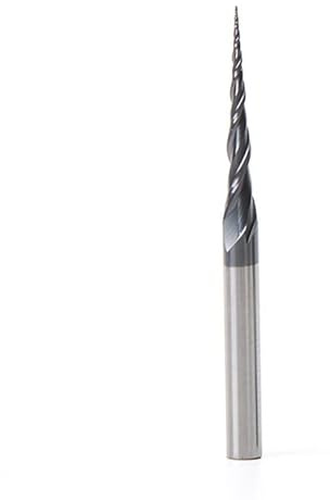 1pc Tungsten Solid Carbide Tapered Ball Nose End Mill Router Bits Cnc Taper Ball Nose Endmill For Wood Metal Milling Cutter (Color : R0.25X20.5XD4X50)