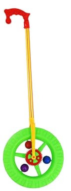 harayaa Schieberad-Spielzeug, Vorschulisches Lernen, pädagogisches tragbares Schiebe- und Ziehspielzeug, frühe Entwicklung für Kinder, Geburtstagsgeschenk（Zufällige Farben）