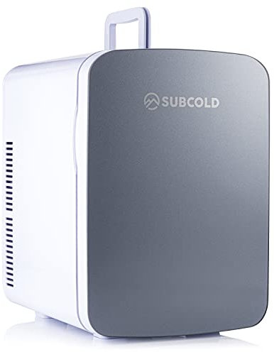 Subcold Ultra 15 Mini Fridge Cooler & Warmer | 3rd Gen | 15L capacity | Compact, Portable and Quiet | AC+DC Power Compatibility (Grey New)