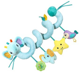 Juguetes Para Bebé En Asiento De Coche,Juguete De Actividades Para Silla De Coche - Peluche Sensorial Colorido Con Campana Integrada Para Cochecito Cuna Dormitorio Habitación Infantil Viajes En Auto N