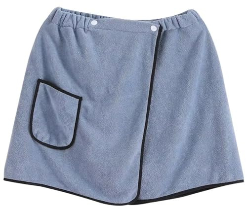 HiyyFloy Falda De Baño para Hombre con Bolsillo, Toalla De Sauna Ajustable, Toalla De Ducha, Falda De Sauna, Secado Rápido, Toallas De Playa para Gimnasio, Falda De Ducha para Casa, SPA Y Piscina.