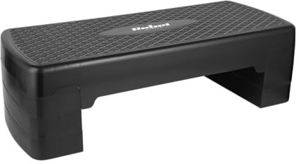 Rebel Electro Step per Aerobica Fitness 3 Livelli 68cm Stepper Scala Nero
