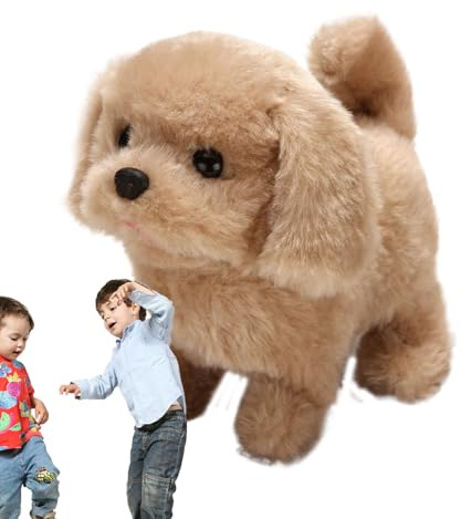 Giocattoli Per Cani Da Passeggio Per Bambini - Giocattolo Per Cuccioli Da Passeggio In Peluche Da 6,3 Pollici | Giocattolo Interattivo Per Camminare Animato | Caratteristiche Dei Giocattoli Per Cuccio