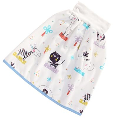 MERRYHAPY Falda de Pañal para Bebés de Algodón 100% Lavable Pantalones de Pañal de Cintura Alta Talla L 3 a 8 Años Protección contra Orina y Entrenamiento Cómodo
