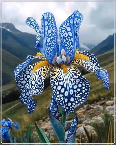 Bulbos de Iris-Ideal para Climas con Estaciones-Pétalos Sedosos y Multidimensionales -Iris bulbos-15 Bulbos-D
