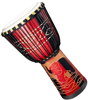Bongo Drums Adults, Kids Bongo Drums | Tamburo a mano multicolore di ispirazione africana da 8 pollici,Strumenti a percussione, decorazione musicale artistica per lezioni di musica, attività, pe