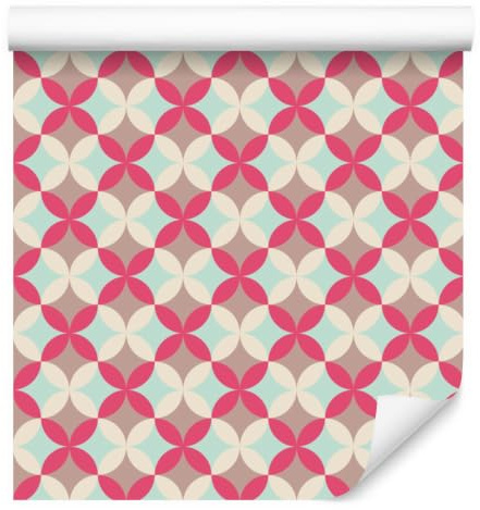Wallero Papier peint intissé Abstraction style rétro 50×1000 cm