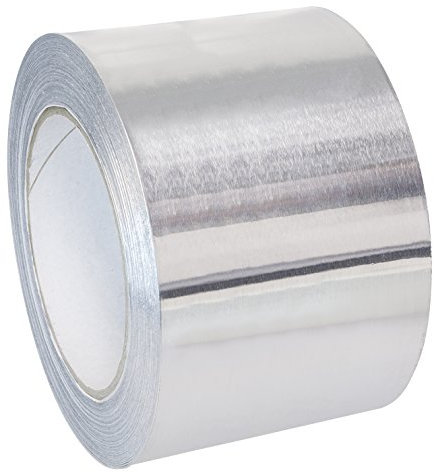 SCAPP Aluminium Klebeband 25, 33, 50, 100, 150, 200, 300 mm breit, 25 m Rolle, 0,1 mm dick – (Breite 50 mm)