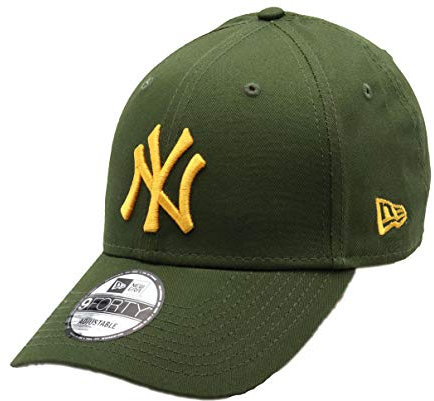 New Era New York Yankees 9forty Adjustable Cap Rear Logo Rifle Green/Gold - One-Size