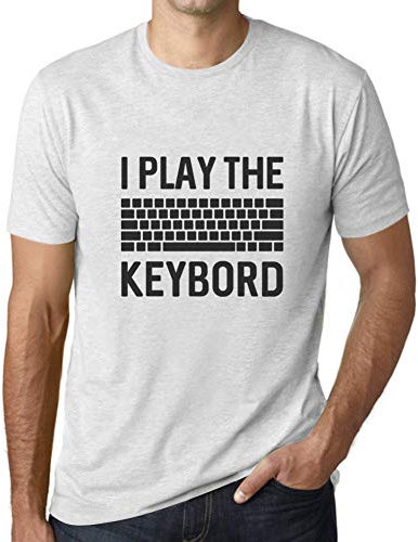 Camiseta Estampada para Hombre Idea De Teclado Gamer para Deportes Electrónicos – Gamer Keyboard Esports Idea – T-Shirt Vintage Manga Corta Regalo Original Cumpleaños Diseño Gráfico Moda Ash XXL