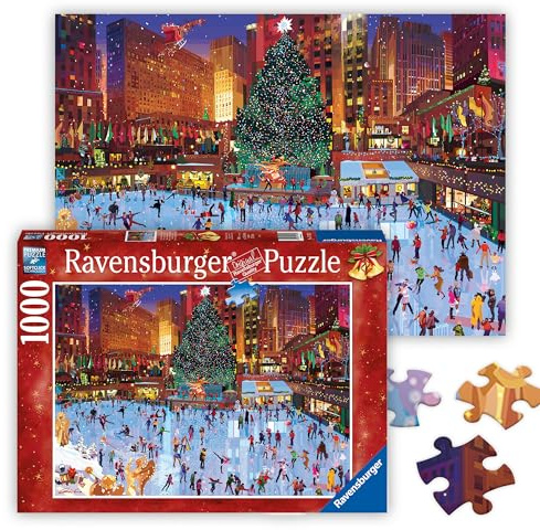 Ravensburger - Puzzle Rockefeller Center, 1000 Pezzi, Puzzle per Adulti e Ragazzi, Idea Regalo per Lei o Lui, 70x50 cm