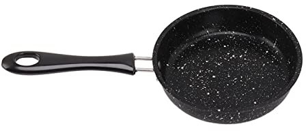 Nonstick Frying Pan Skillet, Stainless Steel Ergonomic Handle Healthy Stone Pan for Food Cooking (14CM)