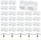 LUTER E29185 30pcs Outdoor Light Clips, Plastic Christmas Light Clips with Waterproof Adhesive Gutter Hook for Lights Outdoor String Lights Clips Organizer for Hanging Lights (White)