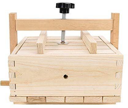 Stampo per tofu Kit per la produzione di formaggio Kit per la preparazione di formaggio in scatola di legno Pressa per la pressatura di cagliata fatta in casa Stampino multifunzione per formaggio di