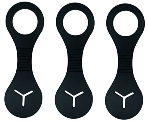 BCOATH 9 Stk Haken für Kulturbeutel Aufbewahrung von Hundekotbeuteln Clip für Hundekotbeutel hundezubehör Kotbeutelspender Poop-Beutel-Befestigungsclips Gassi-Zubehör für Hunde PVC Black