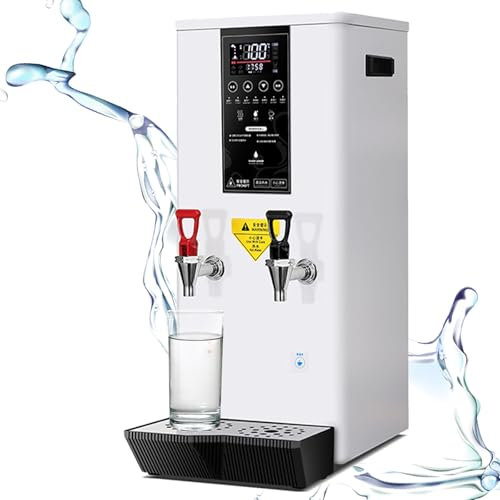 Naturalpowev Dispensador de Agua Comercial, dispensador de Agua fría y Caliente, máquina de Agua hirviendo con Calentamiento por Pasos con Pantalla LCD, para té, café, Restaurante, Hotel, Oficina