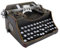 Vintage Schreibmaschinenmodell, Metall, Antik, Retro, Klassische Manuelle Schreibmaschinen Dekoration, Alte Schreibmaschinen Requisiten, Heim Tischkunst, Ornamente, Foto