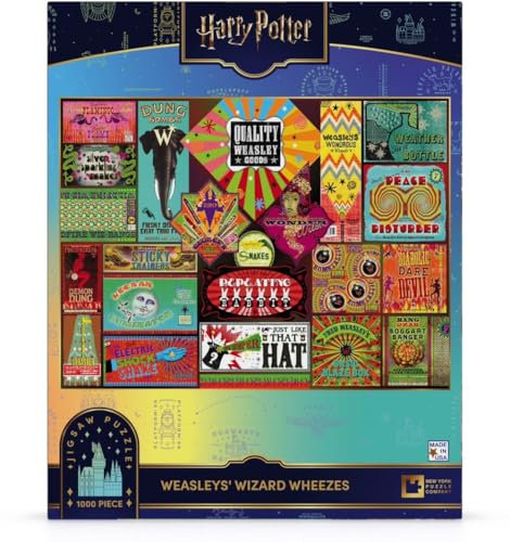 New York Puzzle Company - Harry Potter Weasley's Wizard Wheezes - 1000 Teile Puzzle für Familienspielabende